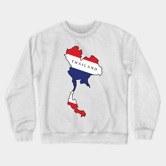 Thai Flag Crewneck Sweatshirt by KewaleeTee